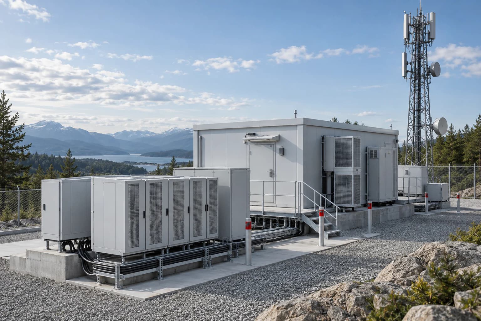 Power and energy infrastructure inside a telecommunications facility