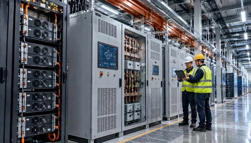 انقلاب بنية أنظمة UPS في مراكز البيانات: فك ارتباط BESS، ومحولات الحالة الصلبة (SST)، وكبائن 800V DC الموزعة في عصر الذكاء الاصطناعي بالغيغاوات