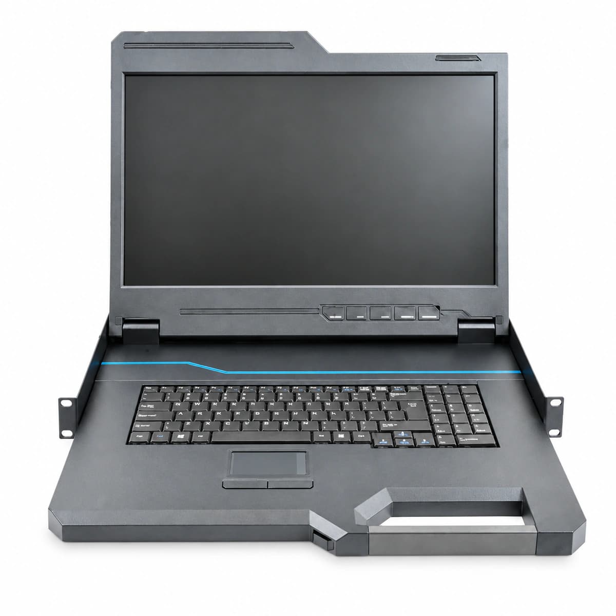 Vertiv Avocent CFP185KMM 18,5-Zoll Rackmount-LCD-KVM-Konsole (integrierte 1HE-Schublade) - Offizielle Vorderansicht