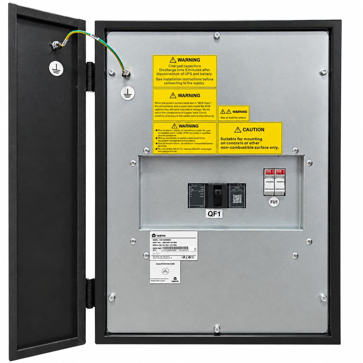 Armoire de distribution TGBT de précision pour ASI Vertiv EXS 0060kBCB01 (Tableau de distribution intégré BCB 60 kVA) - Disposition interne et sous-ensembles