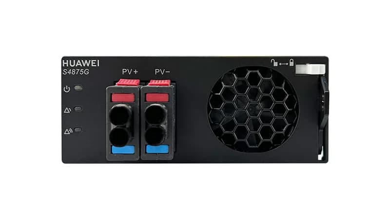 Module redresseur telecom haute efficacite Huawei R4875G1 4000W vue de face sur fond blanc pur