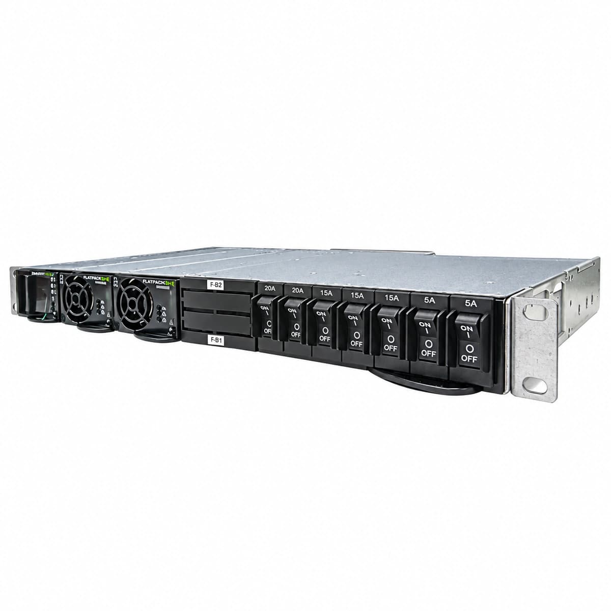 Redresseur télécom haute efficacité Eltek Flatpack S HE 48V 1000W (Module de sous-châssis ultra-plat -48V 20A) - Vue de face officielle