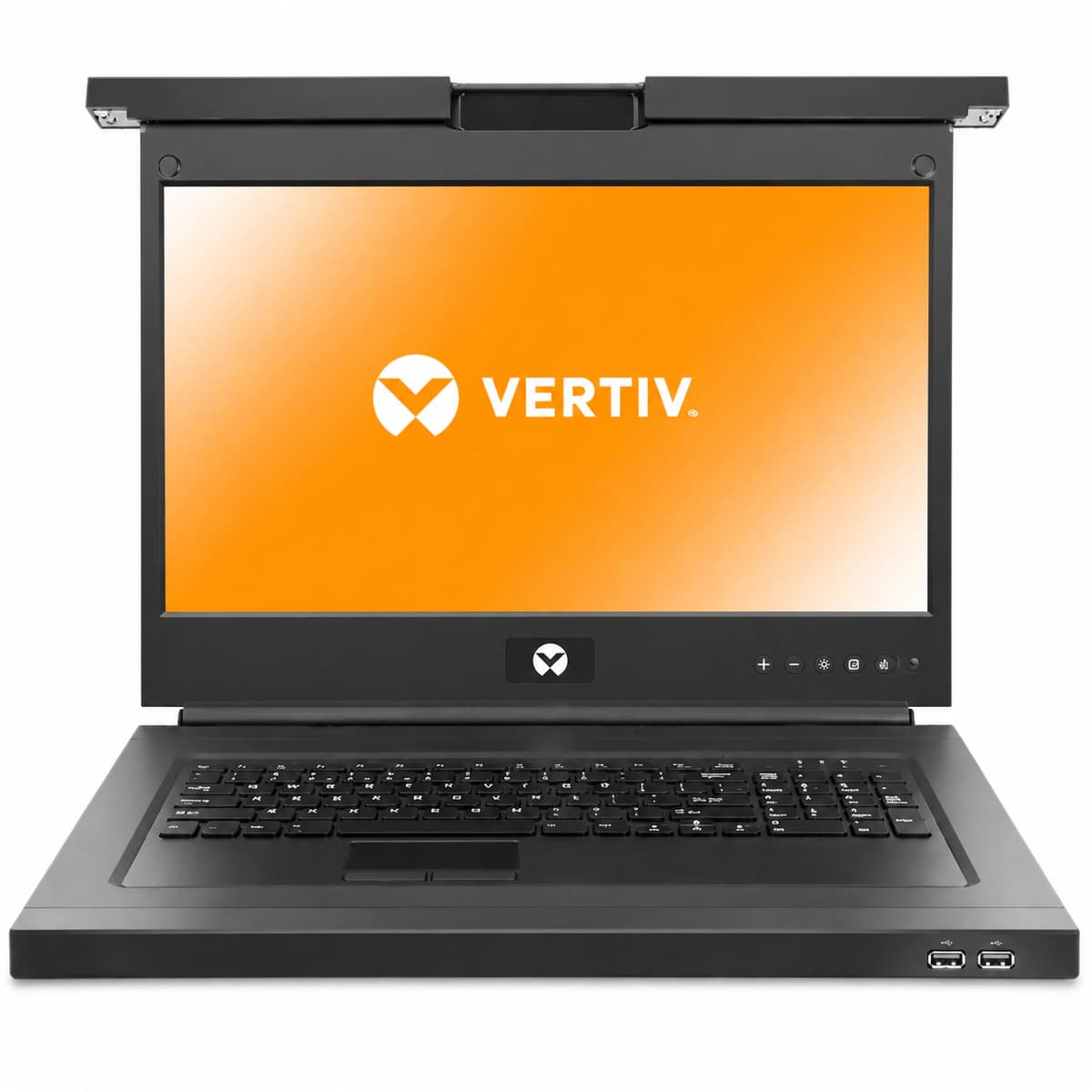 Vertiv Avocent LRA185KMM 18,5-Zoll Rackmount-LCD-KVM-Konsole (1HE Widescreen Clamshell-Schublade) - Rückwand und Kommunikationsanschlüsse