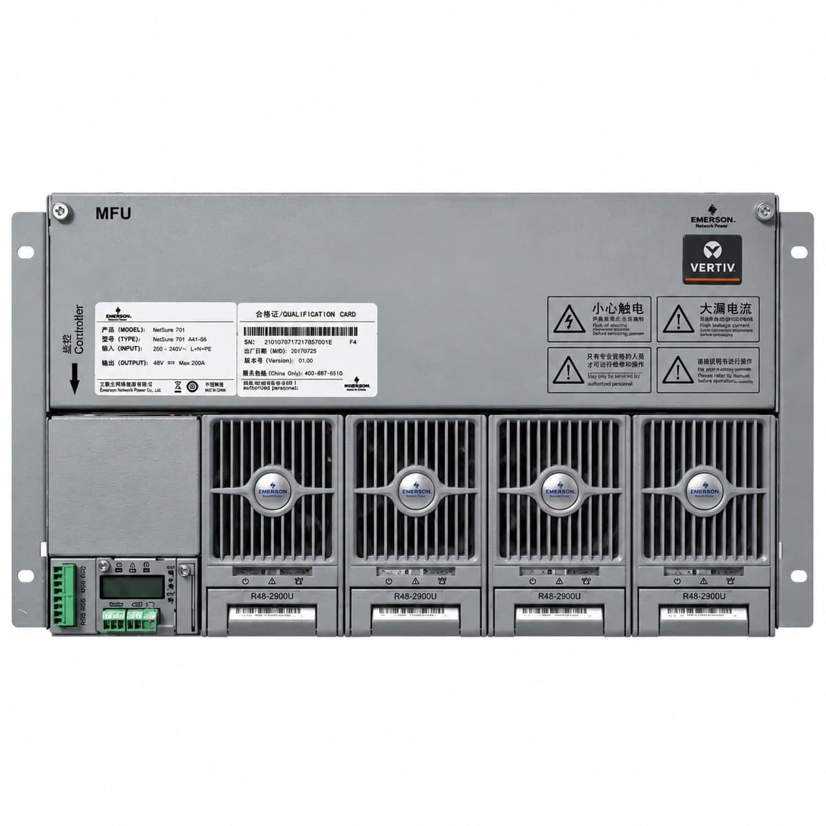 Vertiv NetSure 701 A41-S6 Official White Background Photo View 1