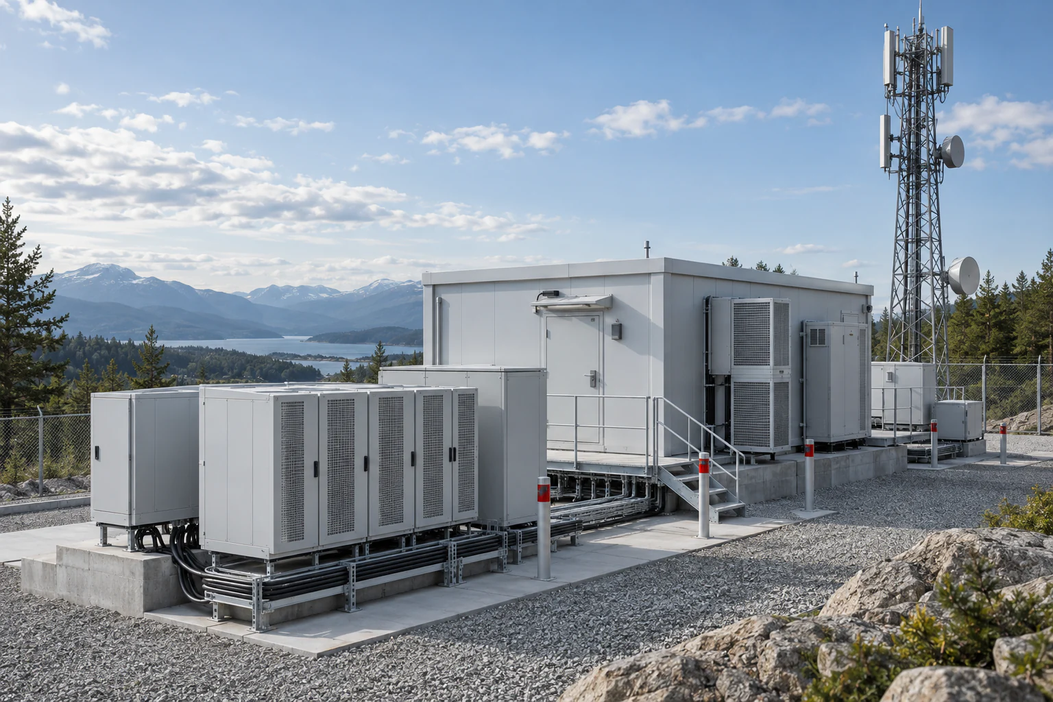 Power and energy infrastructure inside a telecommunications facility