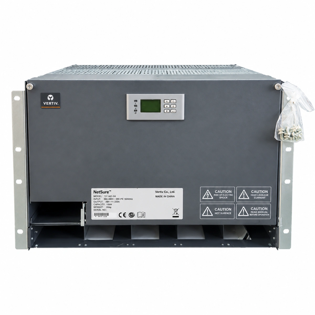 Vertiv NetSure 731 A61-S4 Официальное фото оборудования на белом фоне Ракурс 5