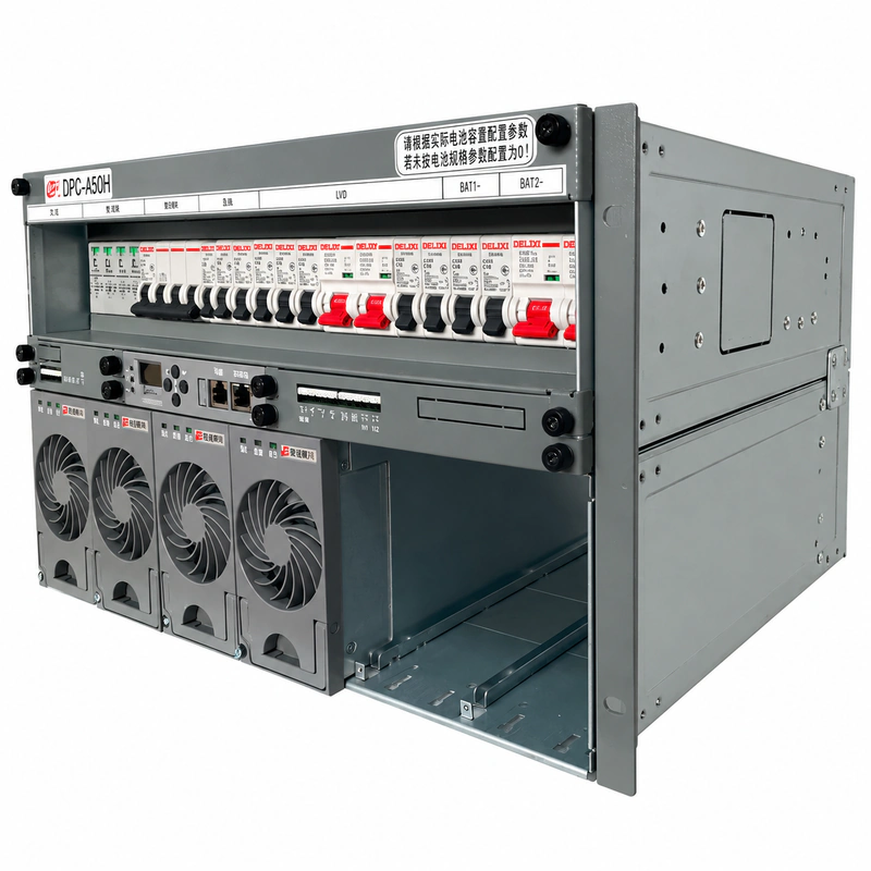 Integriertes 6HE-Telekom-Gleichstromversorgungssystem DPC (-48 V 150 A 19-Zoll-Baugruppenträger)