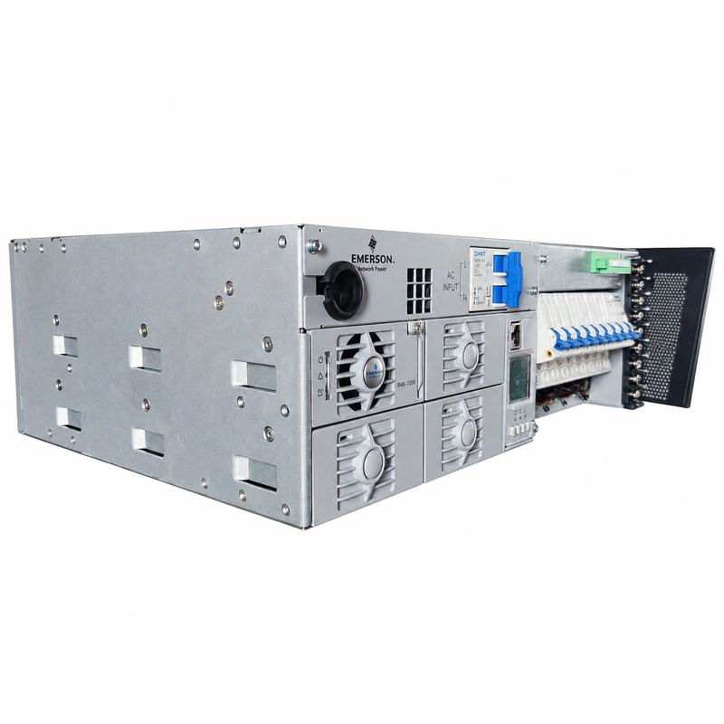 Emerson NetSure 211 C46-S1 Embedded DC Power System (-48V 60A/80A 2U Subrack) - Official Front View