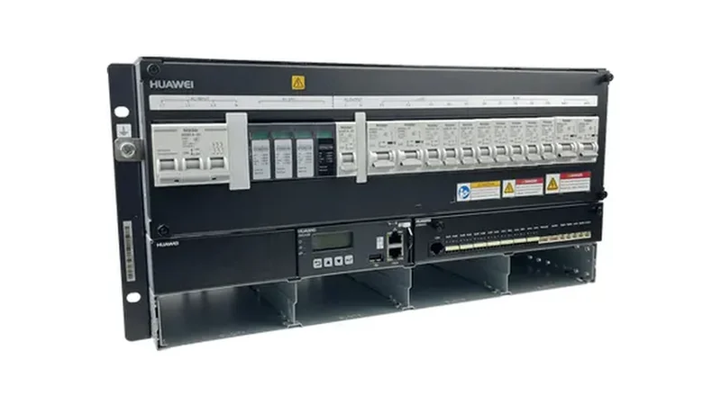 Huawei ETP48200-C5B6 5U 200A embedded telecom DC power system official original photography centered on pure white 16:9 canvas