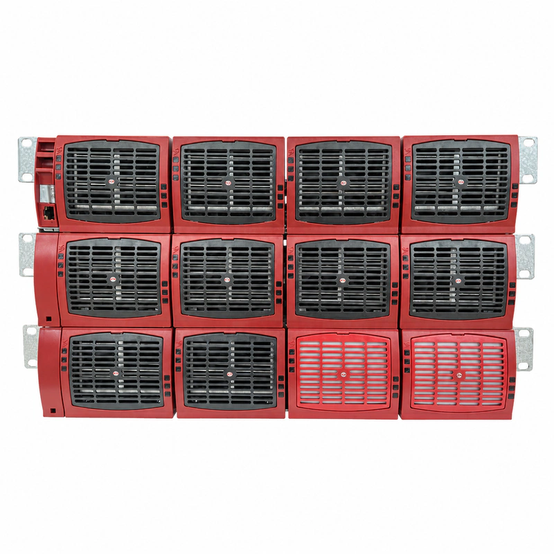 Châssis d'onduleur modulaire CE+T 25kVA (Montage en baie 19 pouces 48V/60Vdc vers 230V/400Vac TSI/Bravo)