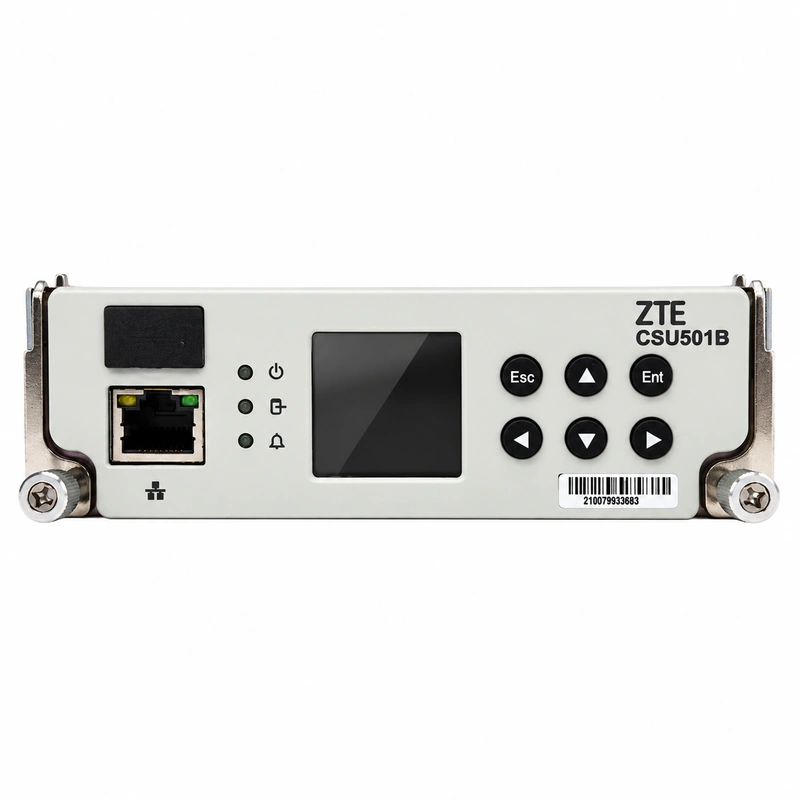 ZTE CSU500B Zentrales Überwachungsmodul (Telekom-Stromversorgungs-Controller mit kontrastreichem LCD-Display) - Offizielle Vorderansicht