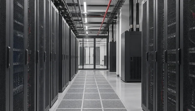 High-density AI data center electrical hall and microgrid energy storage topology