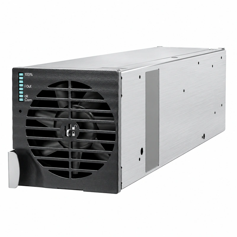 Delta DPR4000-48 High-Power Industrial Telecom Rectifier Module (-48V 75A 4000W High Efficiency) Pure White Background Studio Photo 1