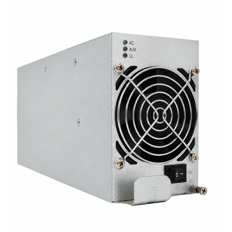 Delta ESR-48/56G Ultra-High Efficiency Rectifier Module (48V 56A 3200W Gold) - Rear Backplane & Terminals View