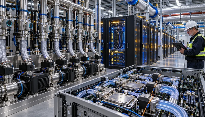 Next-Generation Hyperscale Liquid Cooling: Dynamic Hydronics, GaN-Driven Pumping, and Edge Sensor Fusion in Megawatt AI Infrastructure