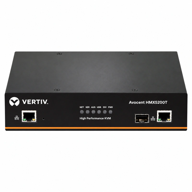 Vertiv Avocent HMX5200R Dual-Head IP Matrix KVM Receiver (Dual DVI SFP/RJ45 Pixel-Perfect) - Official Front View