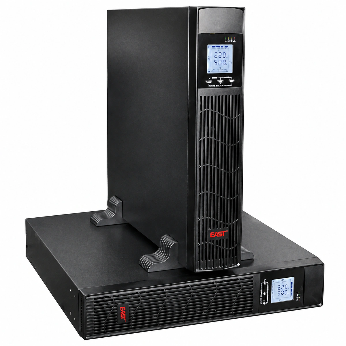 East EA900RT 1kVA-10kVA مزود طاقة غير منقطع عالي التردد أونلاين مزدوج التحويل قابل للتركيب على رف/برج (2U/3U)