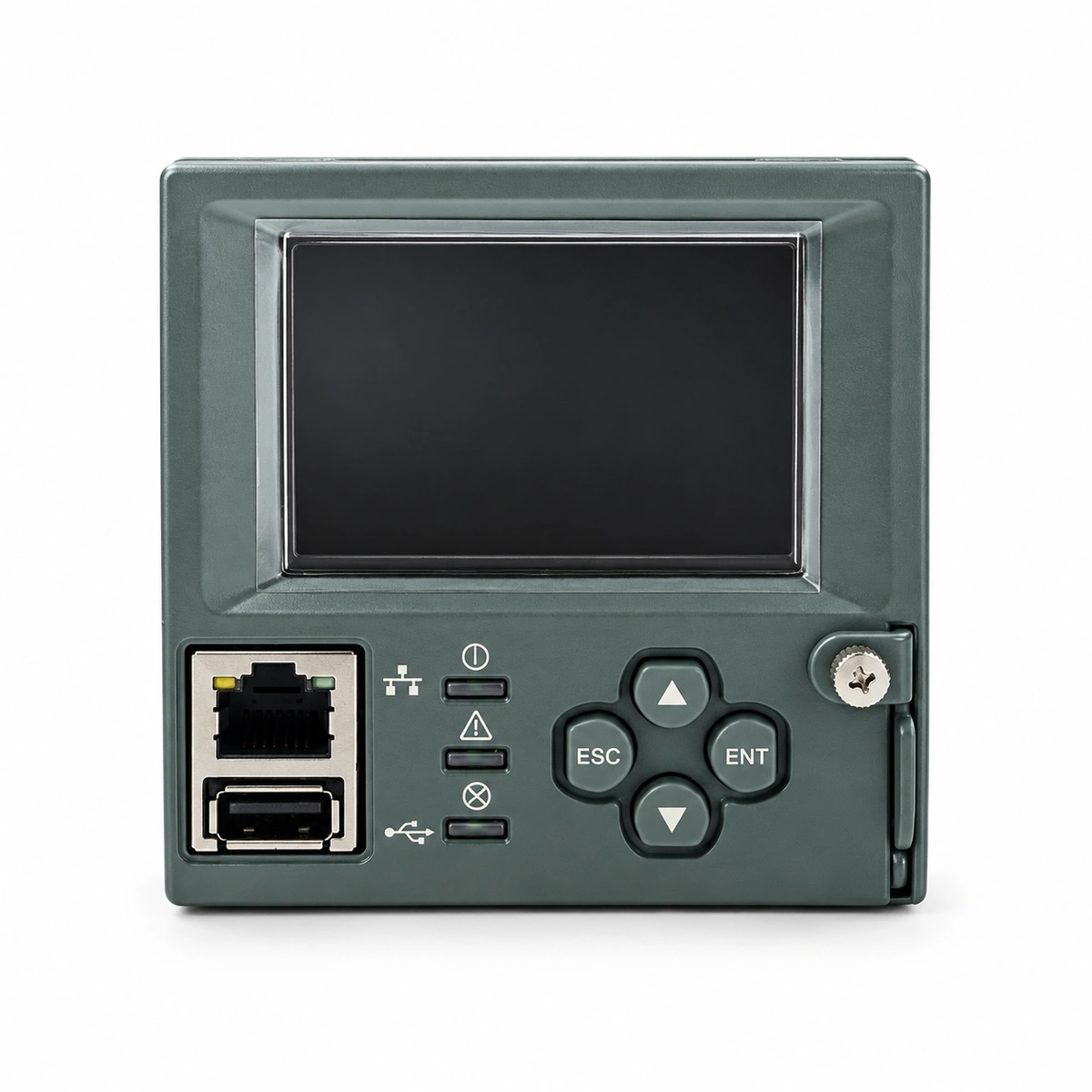 RICEWIND Vertiv M831D Advanced Controller Module (NetSure System 7'' Touchscreen SNMPv3) - Official front overview and front panel