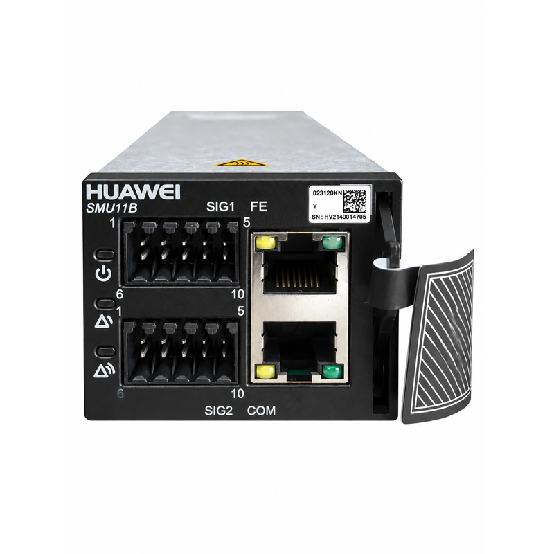 Huawei SMU11B Compact Site Monitoring Unit (LCD Display Touchpad Alarm Contacts) - Internal Assembly & Breaker Configuration